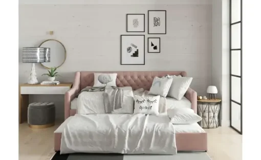 Schlafsofa Hayle | Rosa | Möbel Höffner