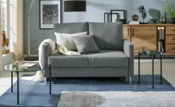 Schlafsofa platzsparend Fürth | Anthrazit, Grau