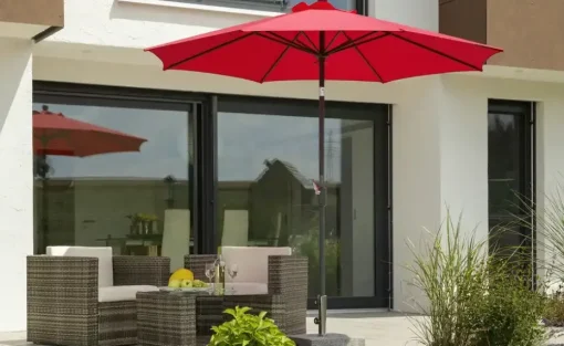 Schneider Schirme Sonnenschirm Ø 260 cm Harlem | Rot
