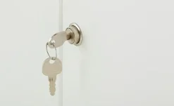 Schrank mit Schloss Multiraumkonzept | Weiß | Höffner