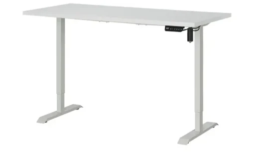 Schreibtisch elektr. höhenverstellbar Up & Down | Weiß, beschichtet