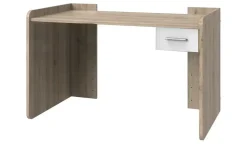 Schreibtisch Joker | mit Schubkasten, Eiche San Remo (Nachbildung), Weiß