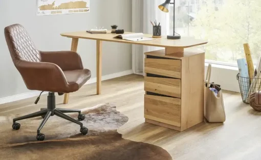 Schreibtisch Treene Neu | Wildeiche | Möbel Höffner