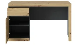 Schreibtisch Turino Neo | Eiche Artisan (Nachbildung), Anthrazit