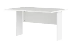 Schreibtischplatte mit Sichtblende und Paneel Success | 120,1 cm, Weiß