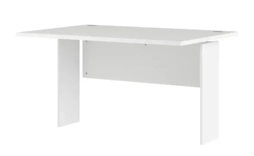 Schreibtischplatte mit Sichtblende und Paneel Success | 120,1 cm, Weiß