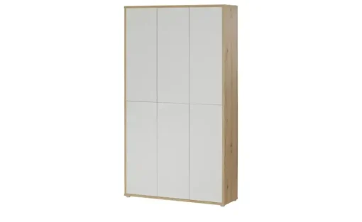 Schuh- und Mehrzweckschrank Bolognano | Asteiche (Nachbildung), Hellgrau