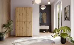 Schuh- und Mehrzweckschrank Bolognano | Asteiche (Nachbildung)