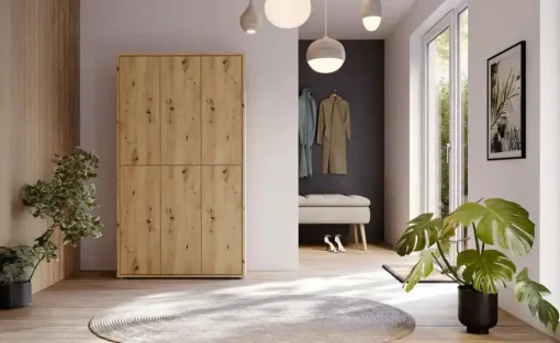 Schuh- und Mehrzweckschrank Bolognano | Asteiche (Nachbildung)