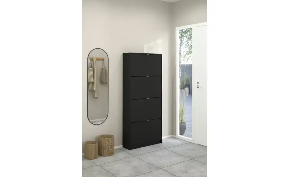 Schuhkipper Cisano | Schwarz, matt | Möbel Höffner