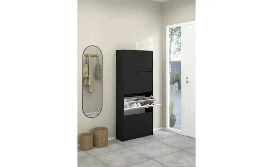Schuhkipper Cisano | Schwarz, matt | Möbel Höffner