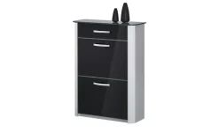 Schuhkipper Juno | 71 cm, Schwarz, Aluminiumgrau