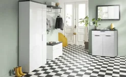 Schuhkommode Siena | Deckel: Marmor (Nachbildung)