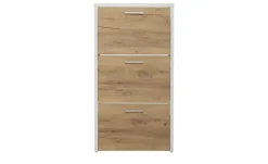 Schuhschrank Anfo | Weiß, Eiche (Nachbildung) | Höffner