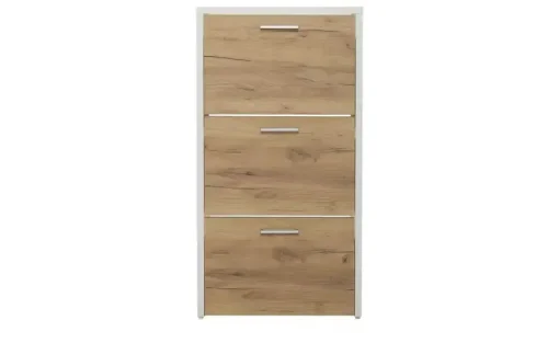 Schuhschrank Anfo | Weiß, Eiche (Nachbildung) | Höffner