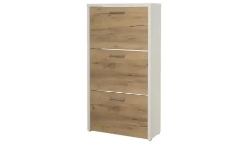 Schuhschrank Anfo | Weiß, Eiche (Nachbildung) | Höffner