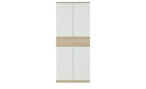 Schuhschrank Nardo | Eiche (Nachbildung), Weiß