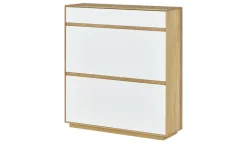 Schuhschrank Tiba | Weiß, Eiche bianco | Möbel Höffner
