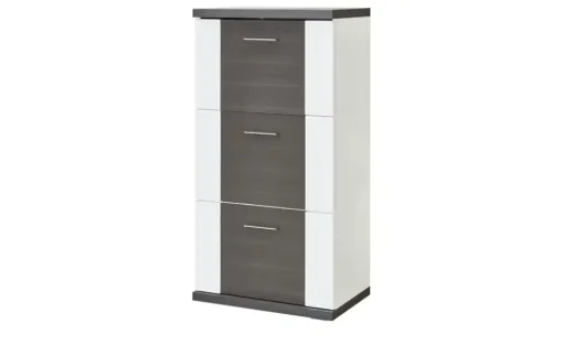Schuhschrank Titan | 65 cm, Weiß, Graphit | Höffner