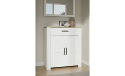 Schuhschrank Toneo | Eiche (Nachbildung), Weiß