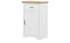 Schuhschrank, 1-türig Varese | Pinie (Nachbildung), Weiß, Asteiche (Nachbildung)