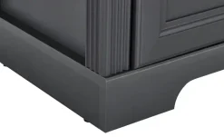 Schuhschrank Varese | Graphit, matt, Asteiche (Nachbildung)