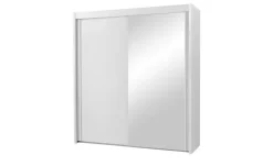Schwebetürenschrank mit Spiegel Regent | 151 cm, Weiß