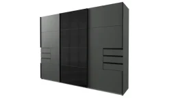 Schwebetürenschrank Shawbury | Graphit, Schwarz