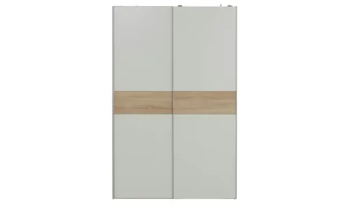 Schwebetürenschrank, 2-türig Luton | 125 cm, Bauchbinde