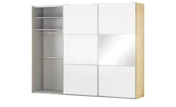 Schwebetürenschrank, 2-türig Maidstone | Weiß, Eiche (Nachbildung)