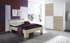 Schwebetürenschrank, 2-türig Tipton | 170 cm, Schachbrett sägerau