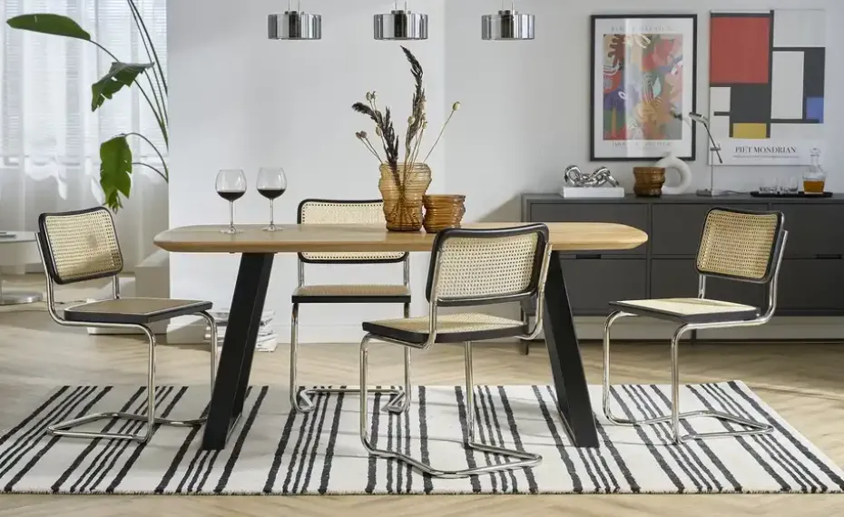 Schwingstuhl Marvin | ohne, silberfarben, verchromt