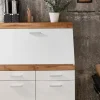 Sekretär Cortina | Weiß, Eiche (Nachbildung) | Höffner