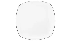 Seltmann Weiden Frühstücksteller Lido Black Line | Eckig