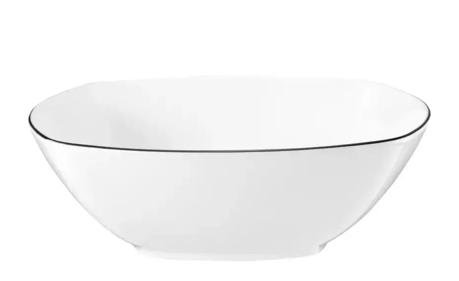 Seltmann Weiden Schüssel Lido Black Line | Eckig, 24,5 cm