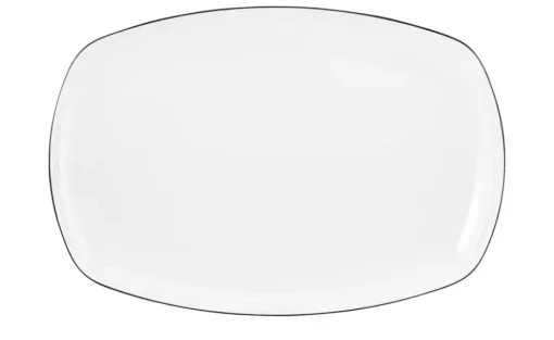 Seltmann Weiden Servierplatte Lido Black Line | Eckig
