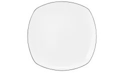 Seltmann Weiden Speiseteller Lido Black Line | Eckig