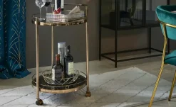 Servierwagen goldfarben Oro | Möbel Höffner