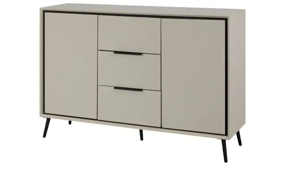 Sideboard Arluno | Sand, Schwarz | Möbel Höffner