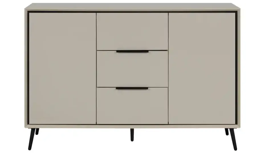 Sideboard Arluno | Sand, Schwarz | Möbel Höffner