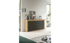 Sideboard Bardenas | Eiche (Nachbildung), Grau