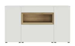 Sideboard Case | Weiß, matt, Eiche Sierra (Nachbildung)