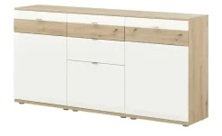Sideboard Eldena | Weiß, Eiche (Nachbildung) | Höffner