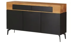 Sideboard Enego | Schwarz, Wildeiche | Möbel Höffner