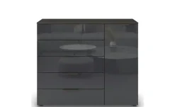 Sideboard Flipp | Basaltgrau, Graphit, Basaltgrau, Graphit