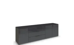 Sideboard Fllipp | Graphit, Basaltgrau, Graphit