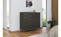 Sideboard Frome | Graphit, Front: Dekor, Oberboden: Dekor