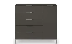 Sideboard Frome | Graphit, Front: Dekor, Oberboden: Dekor