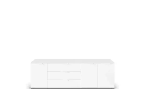 Sideboard Frome | Weiß, Front: Dekor, Oberboden: Dekor