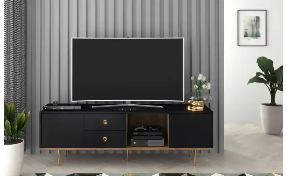 Sideboard Harmoni | Schwarz | Möbel Höffner